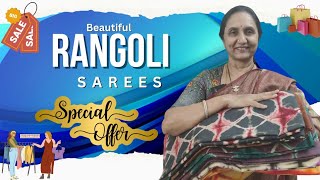 Rangoli sarees on offer by Anitha Reddy \\\\ Trends block prints \\\\