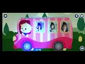 Wheels on the bus kids rhymes with funny light animation effects BigSister inside bus