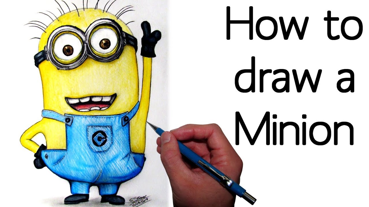 How To Draw A Minion (Despicable Me) - YouTube