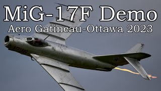 MiG-17F Demo in 4K - Aero Gatineau-Ottawa - 2023-09-17.