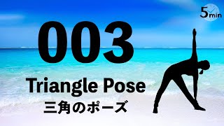 [003] Triangle Pose (Utthita Trikonasana) [Yoga Beginner]