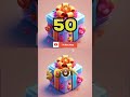 50 V's 500K #50 #500K #gift #giftbox #trending #shorts #ytshorts #PY_Gift