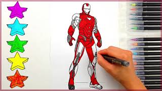 Iron Man / Coloring Hero Iron Man /Coloring pages for kids