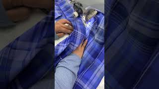 单针压袖夹1/2止口包缝38秒完成单个袖！ #sewing #縫製 #sewinghacks @Asiawu