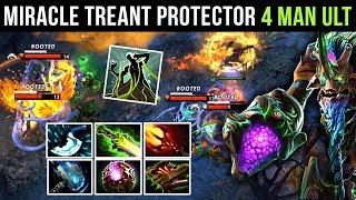 Miracle- Treant Protector WTF NEW META BUILD?! Ethereal Blade + Dagon Style Dota 2 Gameplay