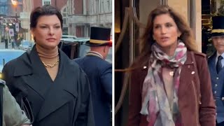 Linda Evangelista And Cindy Crawford Put Their Timeless Beauty On Display In London