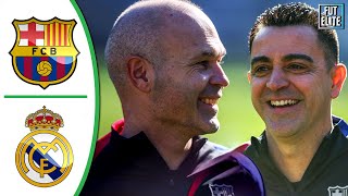 Xavi, Iniesta Together Again - Barcelona vs Real Madrid 2-1 Highlights \u0026 Goals - El Clasico Legends