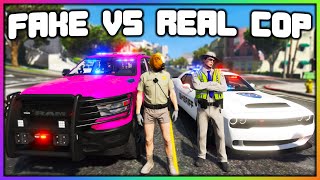 GTA 5 Roleplay - FAKE COPS STEAL CARS | RedlineRP