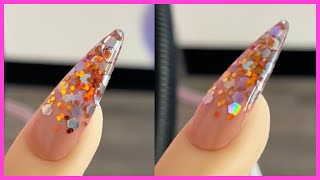 YN NAIL SCHOOL - How to Create The PERFECT GLITTER FADE Nail Design