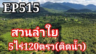 ที่ดินพร้อมสวนลำใย5ไร่102ตรว.ราคา2.5ล้านติดแม่น้ำพิกัดต.ทาทุ่ง​หลวง​/อ.แ​ม่ทา​/ลำพูน​