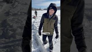 We made our own Ice Skating Rink! #iceskating #winter #challenge #lifehacks