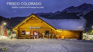 Frisco Colorado Nordic Center Snow Falling - Calm Relaxing Music