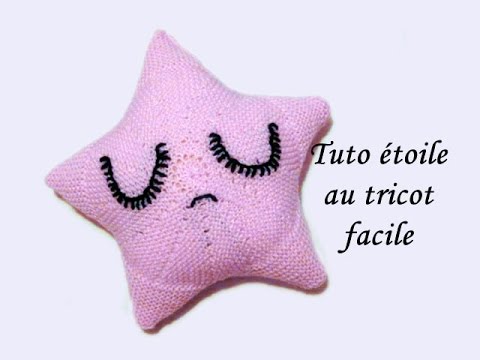 Les Tutos De Fadinou Tuto Coussin Etoile Au Tricot Facile