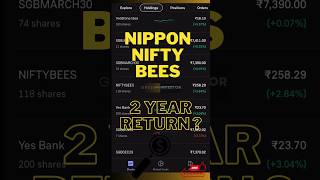 Nippon India Etf Nifty 50 Bees 🐝 | My Returns 🆙 | #niftybees #stockmarket #mutualfundsahihai