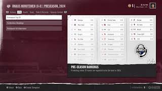 College football 25 DYNASTY Rebuilding Umass