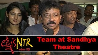 Lakshmi's NTR Movie Team At Sandhya Theatre | Ram Gopal Varma | Yagna Shetty