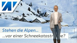 Schneekatastrophe am Wochenende: Hohes Unwetterpotenzial durch Schneemassen! (Mod. Kathy Schrey)