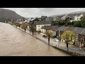 Storm Bert brings chaos: River Taff bursts banks in Pontypridd, communities on alert | SWNS