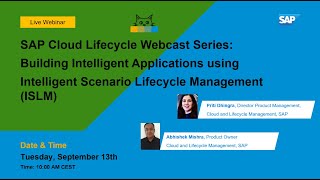 SAP CLM Webcast Series: Building Intelligent Applications using ISLM