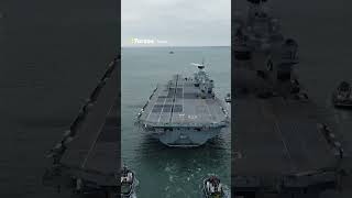 Stunning drone footage of HMS Queen Elizabeth departing for sea trials