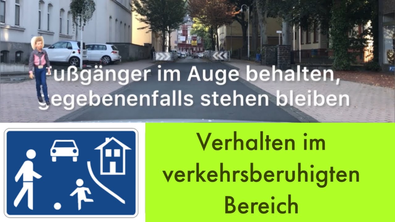 1 Teil Verkehrsberuhigter Bereich/,,Spielstraße‘‘ - YouTube