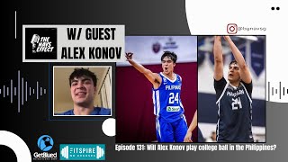 Will Alex Konov play college ball in the Philippines?