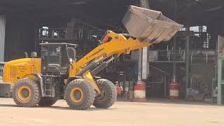 รีวิวรถตักล้อยาง LONKING เหมาะในการตักหินทรายมันสำปะหลังข้าวเปลือกได้หมด wheel loader