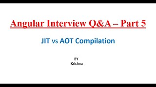 Angular Interview Questions - Part 5