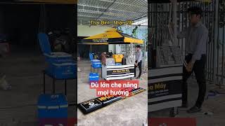 xe cà phê pha máy + dù xoay 360°® che nắng che mưa chất Nhân vip : 0936.40.1600