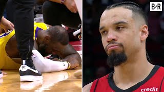 Dillon Brooks Receives Flagrant 1 for Hitting LeBron in the Head