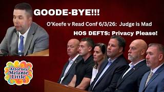 GOODE is GONE💥Karen Read Conf 6/3/26💥HOS DEFTS Privacy Pleas Please in Fed Ct