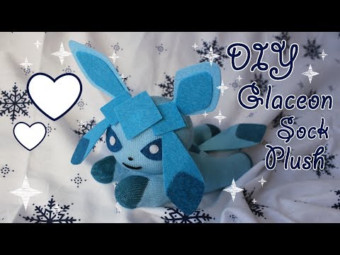 ❤ DIY Glaceon Sock Plush! How To Make A Cute Pokemon Plushie! ❤ ❤ DIY Glaceon Sock Plush! How To Make A Cute Pokemon Plushie! ❤