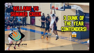 Bellaire vs Summer Creek | 3 INSANE Dunk of the Year Contenders 😱 Duke’s Shelton Henderson GOES OFF!