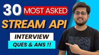Top 30 Java 8 Stream API Interview Questions & Answers | Parallel Streams, Collectors, Lazy Loading