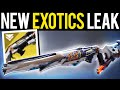 NEW EXOTICS LEAK! NEW SEASON PASS & MORE! - Destiny 2