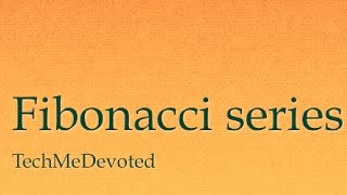 How to print Fibonacci Series in Java