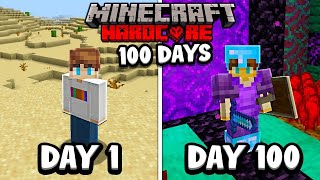 I survived 100 days of Hardcore Minecraft be like...