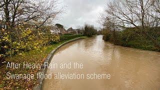 High River levels and minor flooding in Swanage 5th December 2020