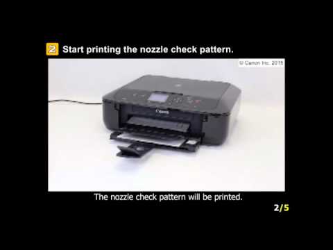 PIXMA MG5720: Uneven Color Or Faded Color On The Printed Page - YouTube