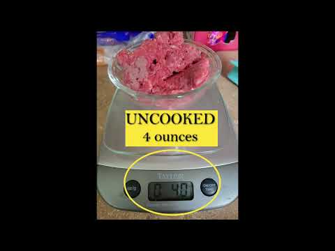 What is 4 oz ground beef?