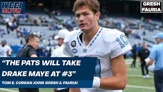 Tom E  Curran says Drake Maye to New England is the most likely scenario! #nfl #