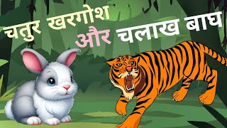 चतुर खरगोश और चलाख बाघ/🐅🐇Cartoon Video /Animation Cartoon/Cartoon Animation