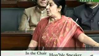 Liberhan Ayodhya Commission: Smt. Sushma Swaraj: 08.12.2009