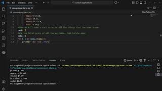 Concession Stand Program - Python