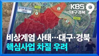 비상계엄 사태…대구·경북 핵심사업 차질 우려 / KBS  2024.12.04.