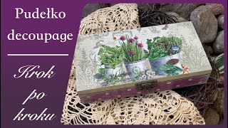 Vintage box - step by step decoupage