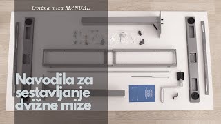 Navodila za sestavljanje dvižne mize MANUAL - ERGOLES d.o.o.