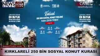 #Canlı - Kırklareli 250 BİN Sosyal Konut Kura Çekilişi