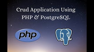 CRUD Example Using PHP Object Oriented And PostgreSQL