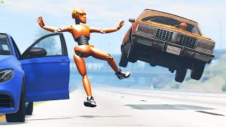 Dummy's Bad Day 😱 - BeamNG Drive Crashes